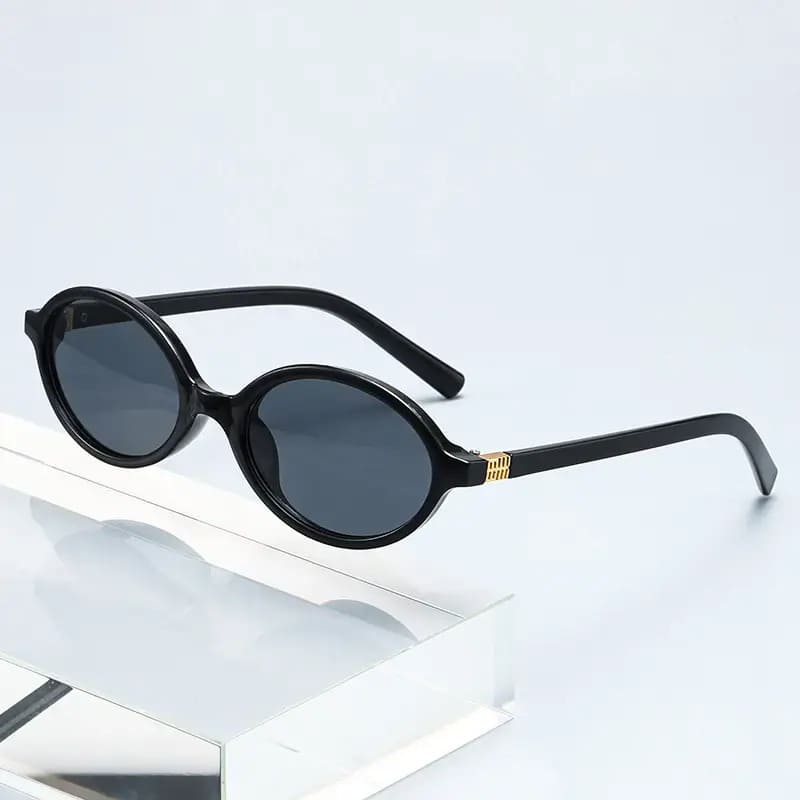 Óculos de Sol Feminino Vintage Miu Oval Tartaruga UV400 - Zaffir Eyewear
