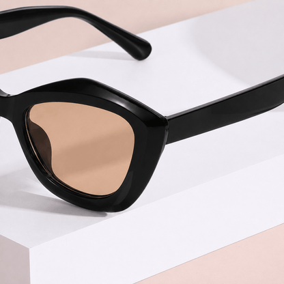Óculos de Sol Feminino Gatinho Preto UV400 Elegante - Zaffir Eyewear