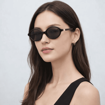 Óculos de Sol Feminino Vintage Miu Oval Tartaruga UV400 - Zaffir Eyewear