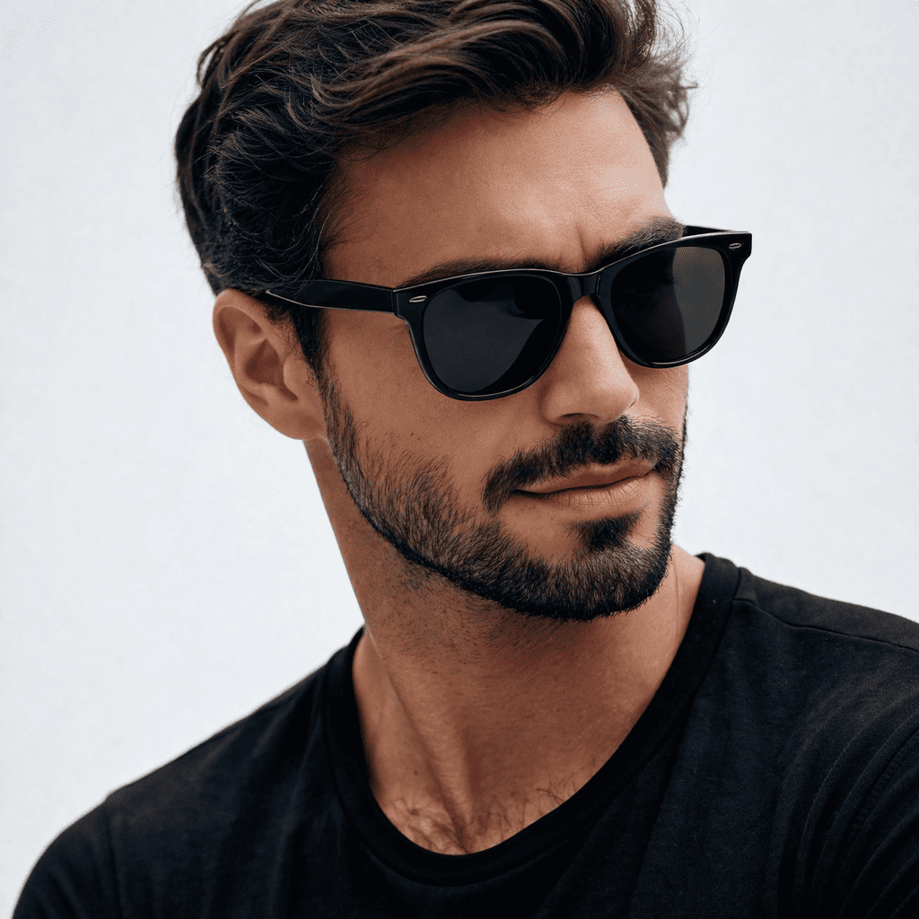 Óculos de Sol Masculino Polarizado Preto UV400 Retrô - Zaffir Eyewear