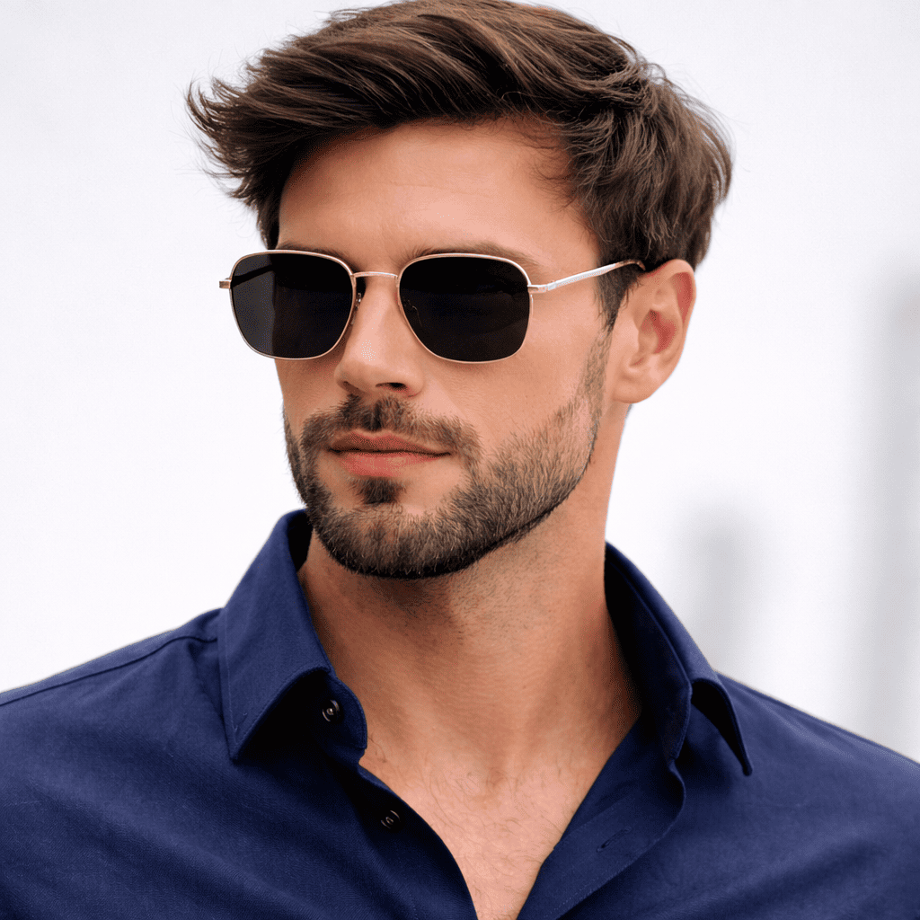 Óculos de Sol Masculino Retrô Metal UV400 Polarizado - Zaffir Eyewear