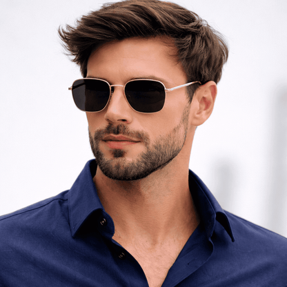 Óculos de Sol Masculino Retrô Metal UV400 Polarizado - Zaffir Eyewear